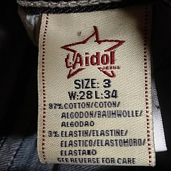 L A Idol women's size 3 embellished jeans 26.5x33 - Picture 7 of 8